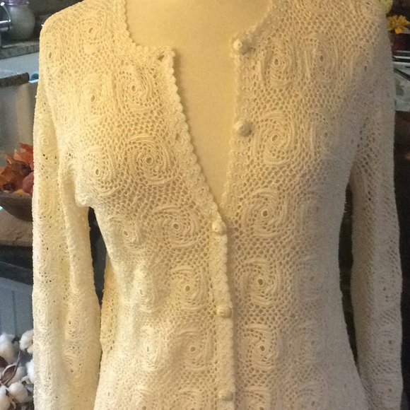 Vintage Hand Crochet Sweater - Picture 2 of 6